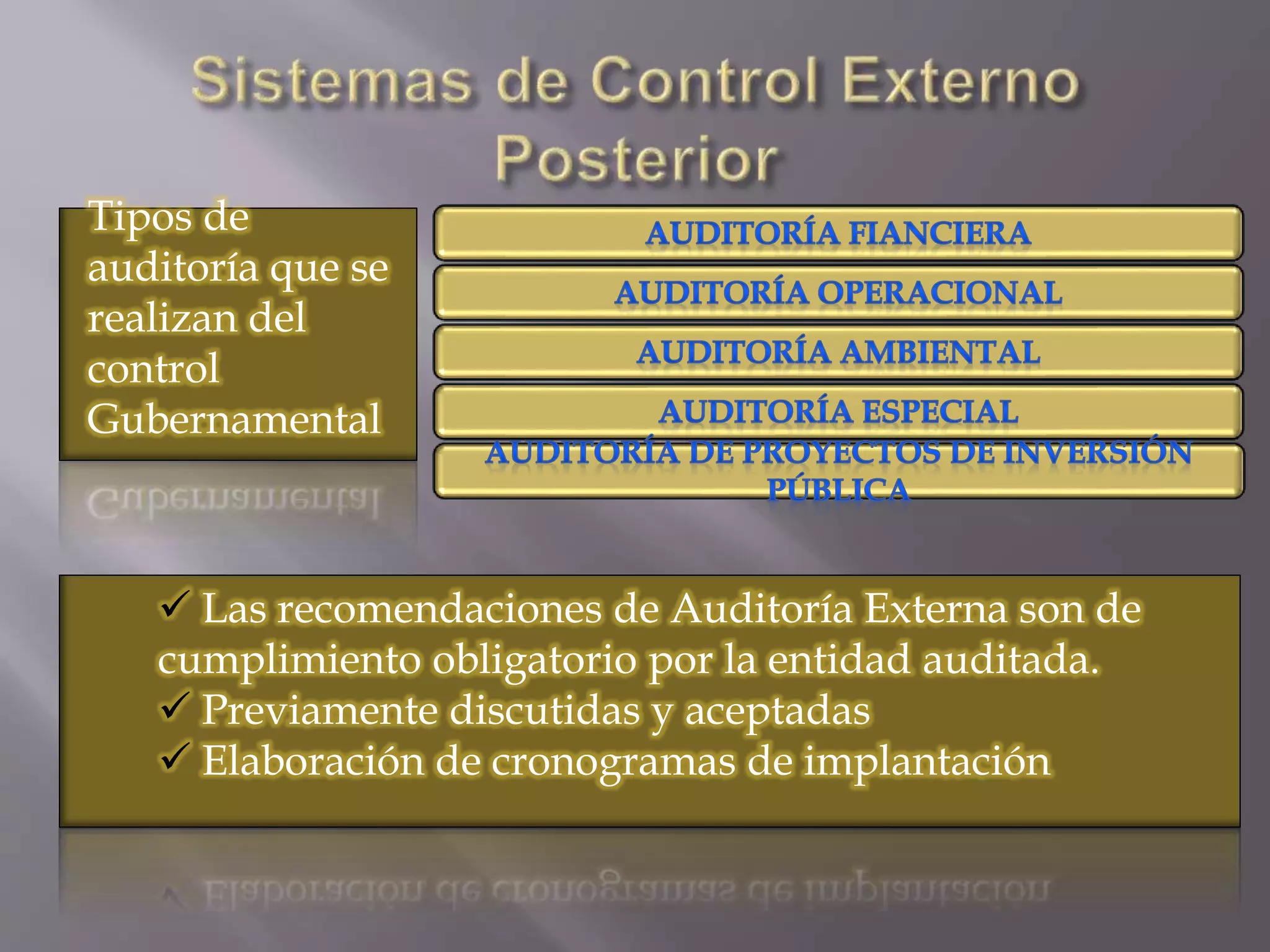 Control externo posterior | PPT