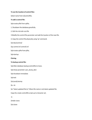 Controlfilemanagement | DOC