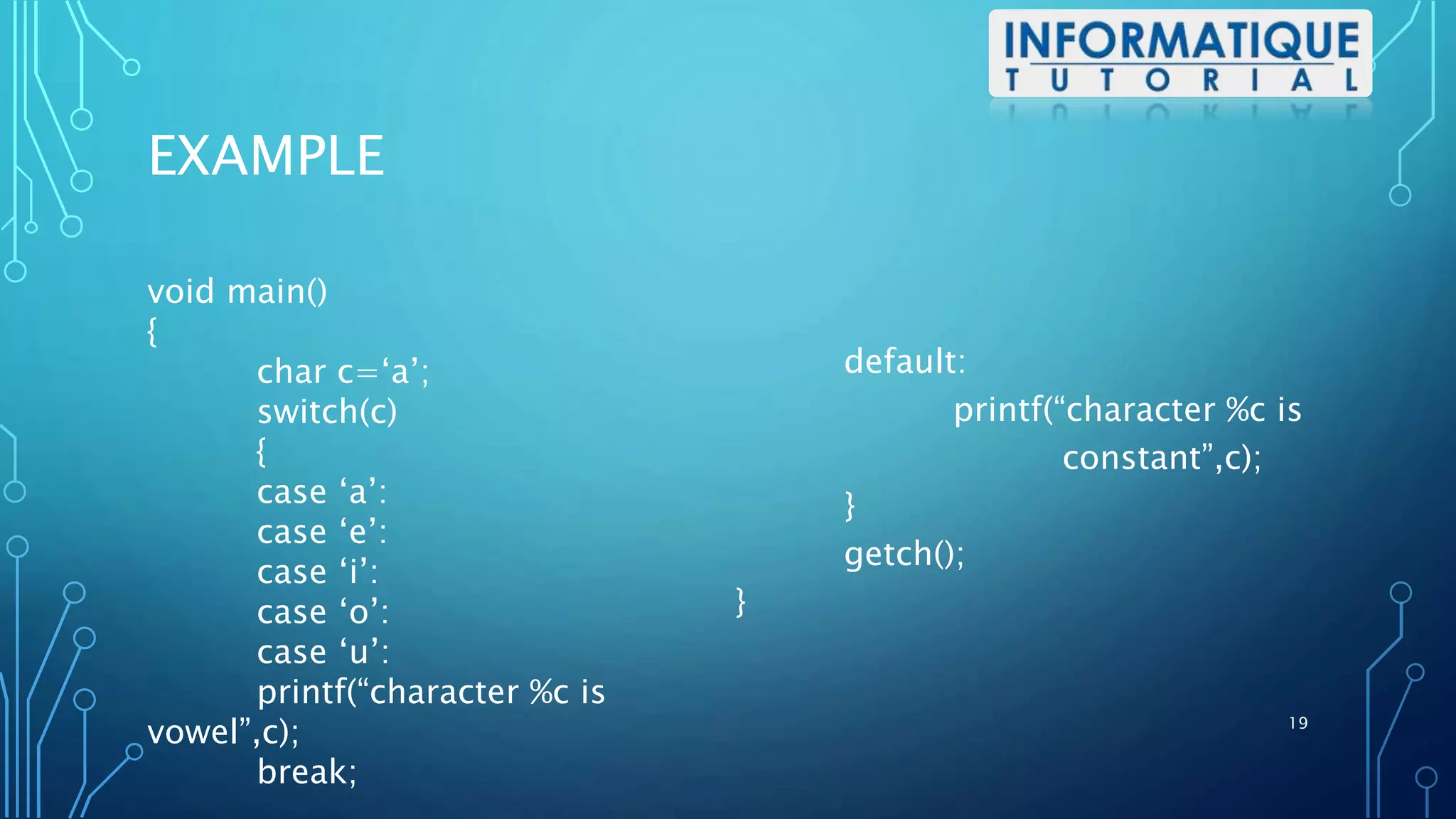Control Flow Statements | PPT