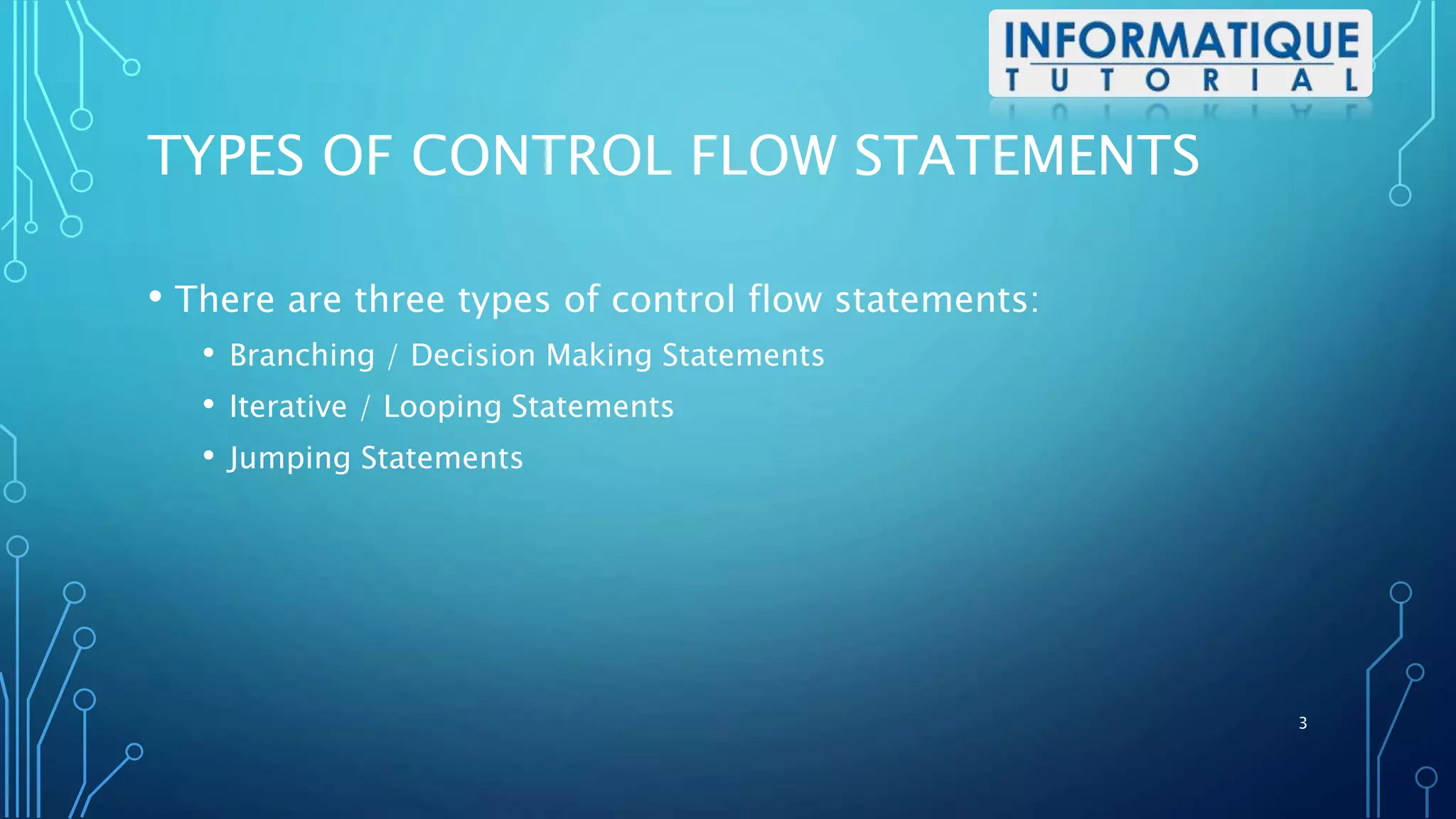 Control Flow Statements | PPTX
