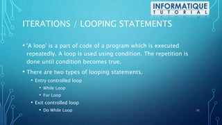 Control Flow Statements | PPTX