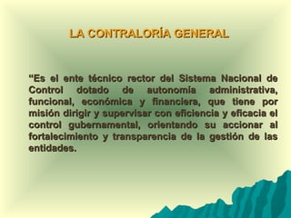 Control gubernamental | PPT