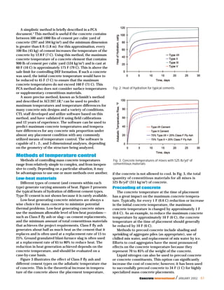Controling temperature in mass concrete | PDF