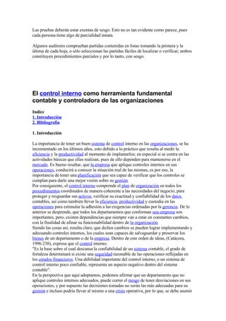 Control Interno