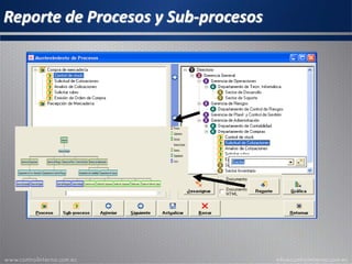 Reporte de Procesos y Sub-procesos
 