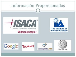 Información Proporcionadas 