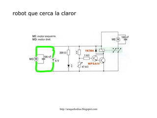 Alimentació:una tensió per al circuit de control i una altra més gran per al circuit de potència (motor) Això s'aconsegueix amb: dos piles (4,5 i 9 V respectivament) 