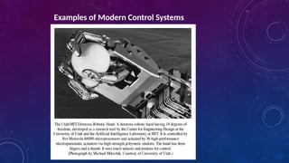 Comprehensive Control Engineering: Systems, Types, and Applications | PPTX