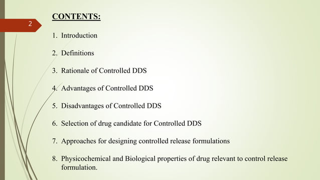 Controlled drug delivery system | PPTX | Digestive Disorders | Diseases ...
