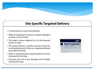 Controlled drug delivery system Part 1 | PPTX