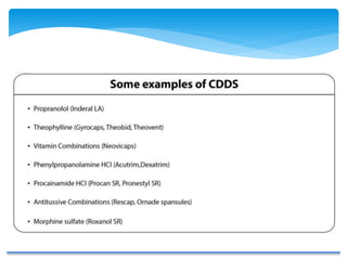 Controlled drug delivery system Part 1 | PPTX