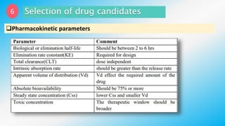 6
Pharmacokinetic parameters
 