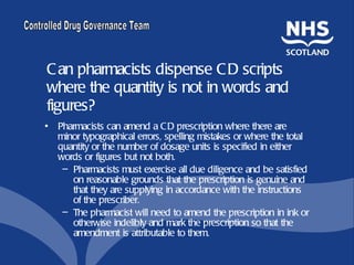 Safer Management and Use of Controlled Drugs | PPT