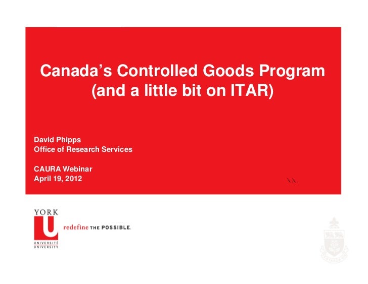 Controlled goods presentation caura webinar 120419 v2