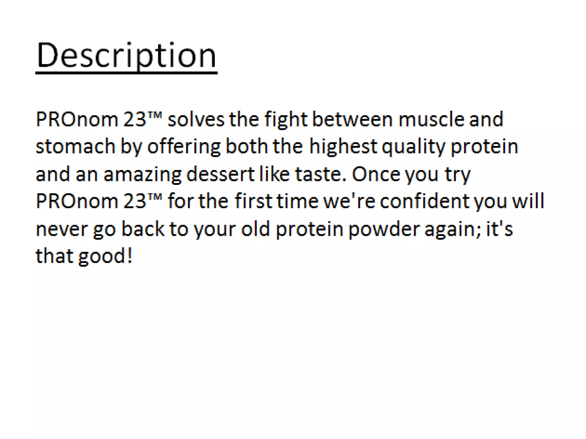Controlled Labs PROnom