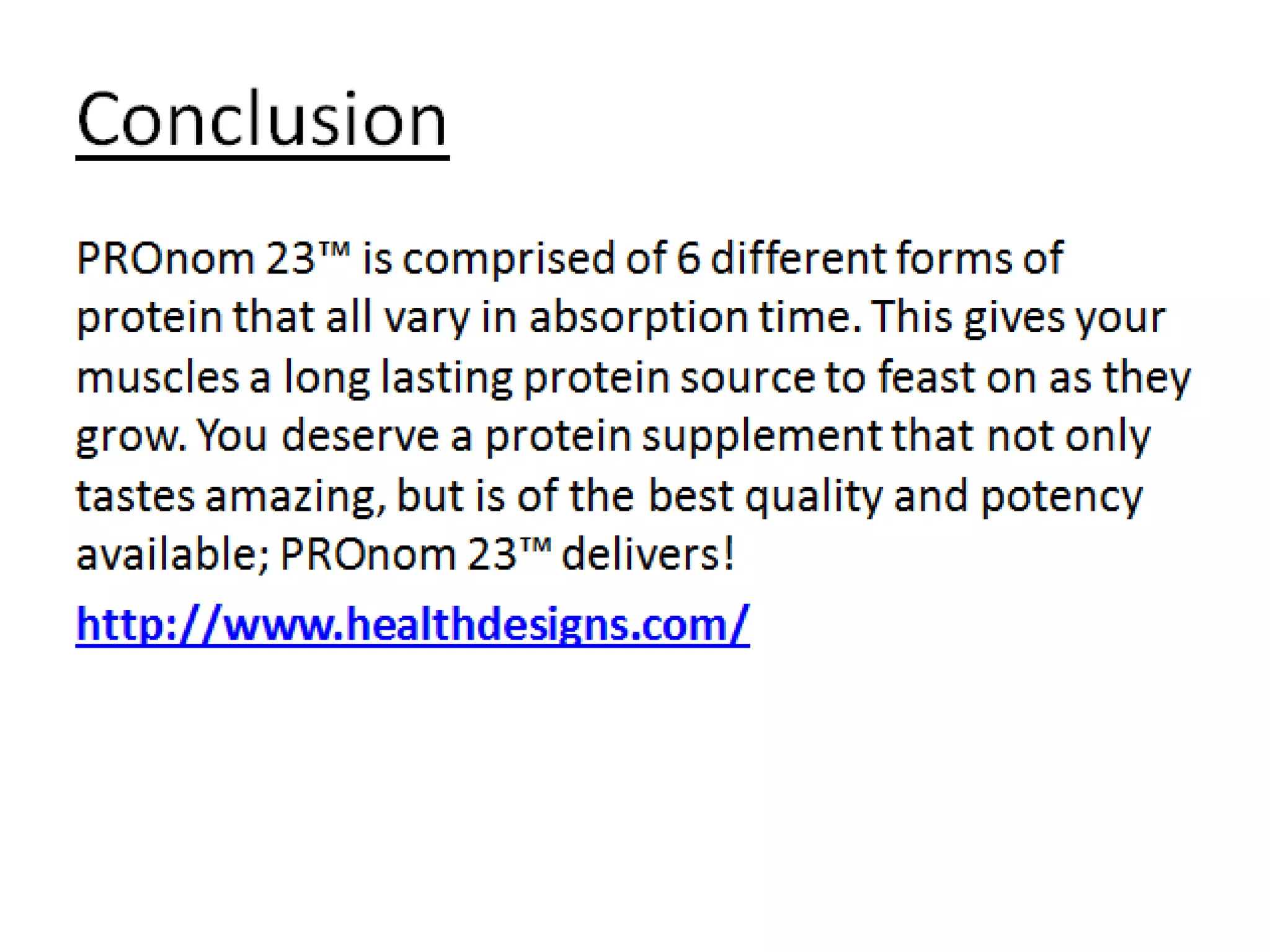 Controlled Labs PROnom