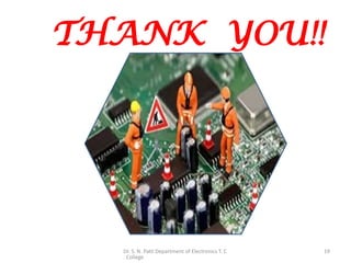 Dr. S. N. Patil Department of Electronics T. C
. College
19
THANK YOU!!
 