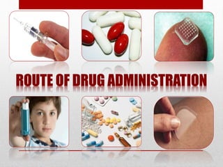 ROUTE OF DRUG ADMINISTRATION
 