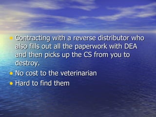Controlled Substance Logs | PPT