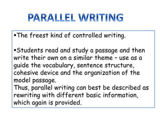 Controlled writing | PPTX