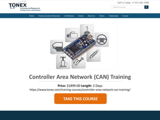 Controller Area Network (CAN) Training | PPTX