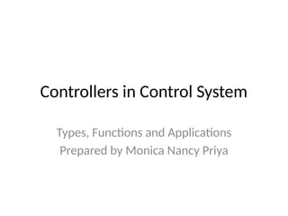 Comprehensive Overview of Controllers in Control Systems: Types ...