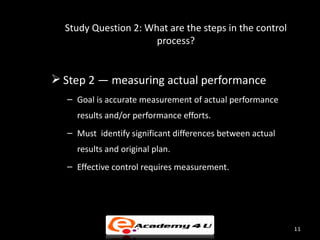 Controlling By Measuring Performance Controlling | PPT