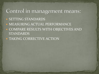Controlling By Measuring Performance Controlling | PDF