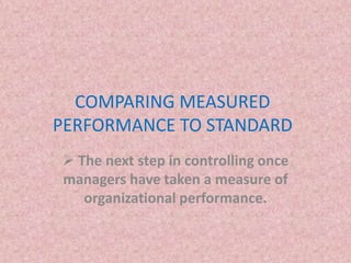 Controlling (Principles of Management) | PPTX