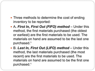 Controlling and Costing Materials Inventory - 2023.ppt