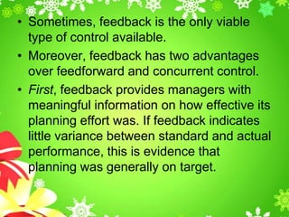 Controlling and evaluation mechanism