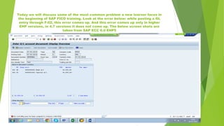 Controlling area issue in sap fico | PPT