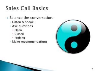 Controlling a Sales Call | PPTX