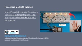 Hand Gesture Recognition using ESP32 and Python | PPT