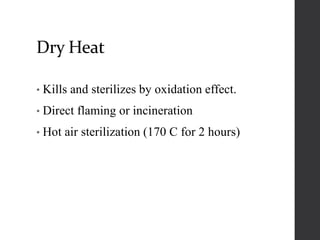 Physical and chemical method to Control microbial growth | PPTX