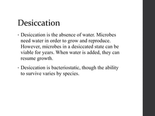 Physical and chemical method to Control microbial growth | PPTX