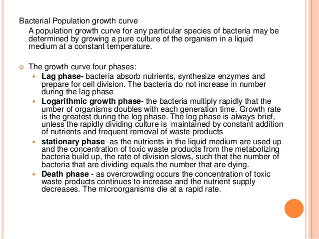 microbial growth