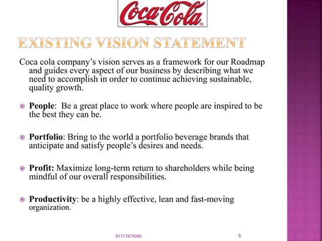 Controlling process of coca cola company