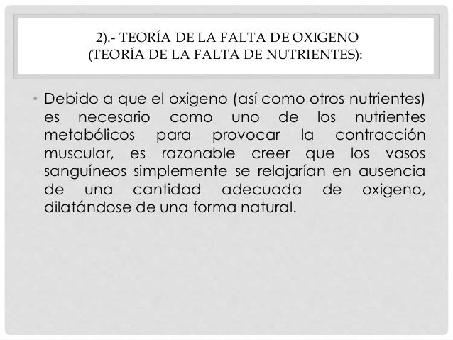 Resultado de imagen para teoria de la falta de oxigeno