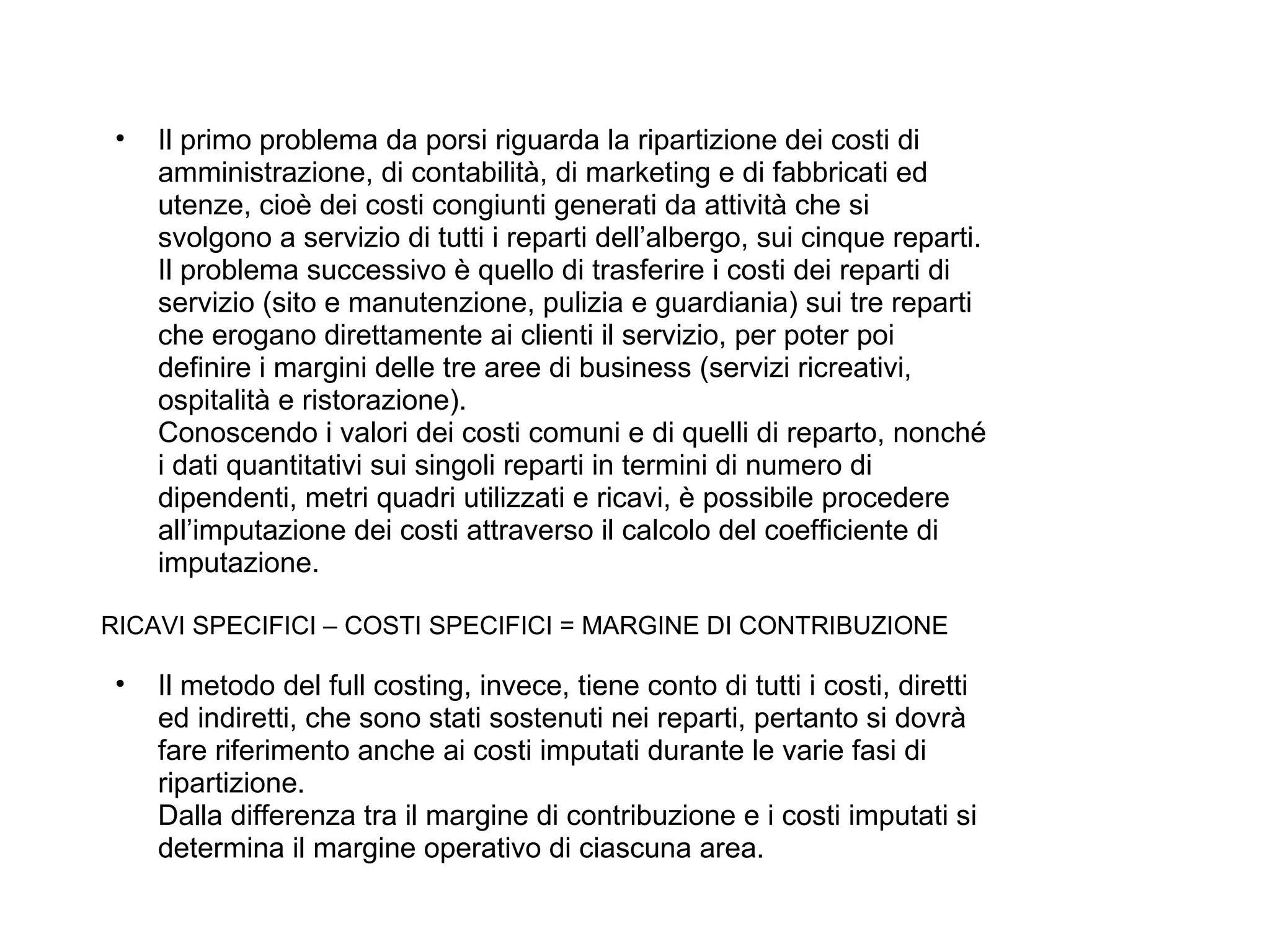 CONTROLLO DI GESTIONE e gestione costi e ricavi | PDF