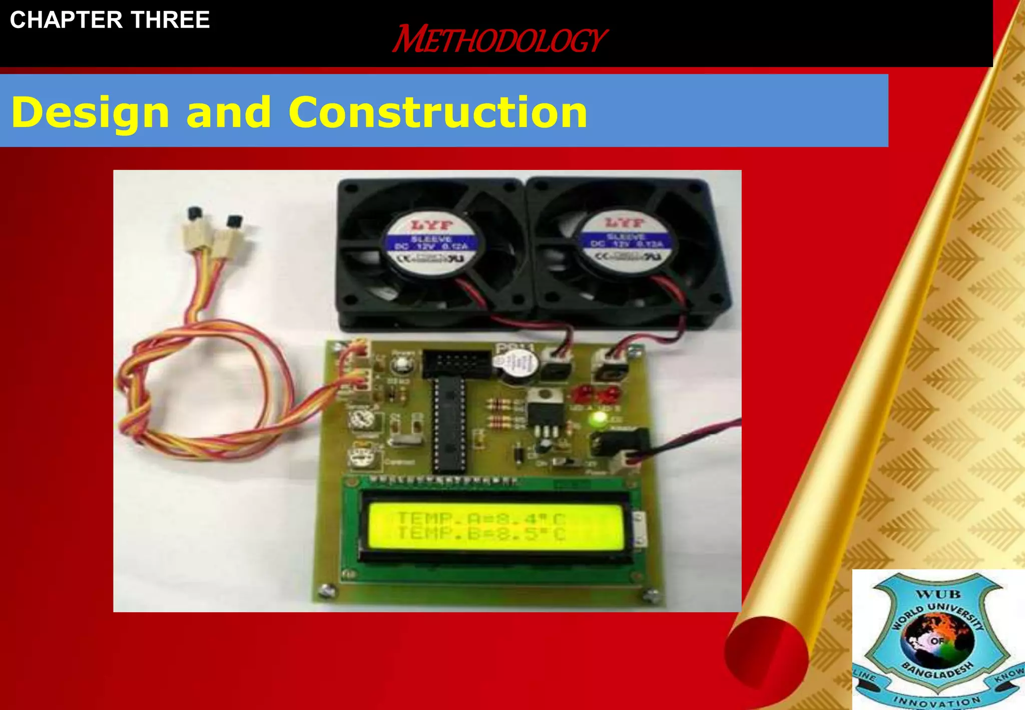 METHODOLOGY 
CHAPTER THREE 
Design and Construction 
 