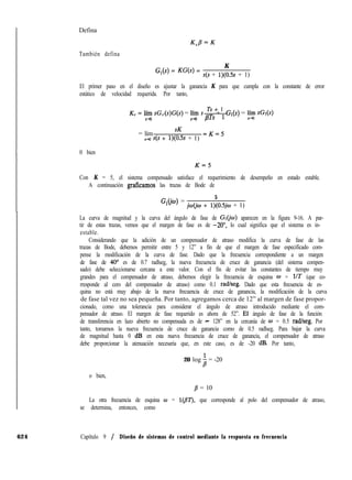 Defina
También defina
KJ=K
G,(s) 
