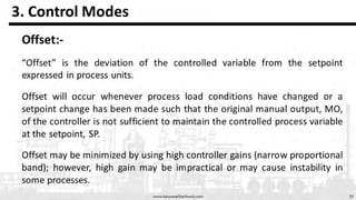 Process Control Presentation on control modes, Proportional, Integral ...