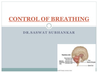 DR.SASWAT SUBHANKAR
CONTROL OF BREATHING
 