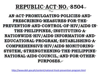 http://www.doh.gov.ph/content/national-hivsti-prevention-program.html 
