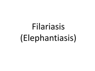 Filariasis 
(Elephantiasis) 
 