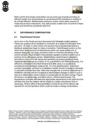 Control of Continuous Distillation Columns | PDF
