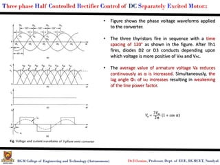 Control of DC Motors by Single Phase Converters and Three Phase ...
