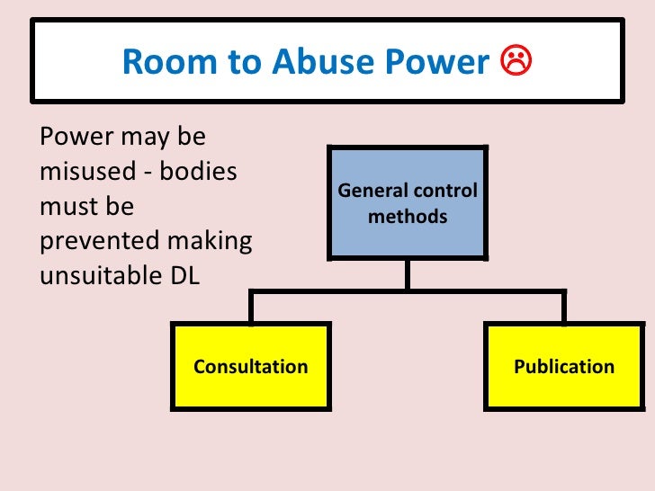 control over delegated legislation Judicial control over delegated legislature can be exercised at the following two levels:- 1 delegation may be challenged as unconstitutional or 2 that the statutory power has been improperly exercised advertisements: the delegation can be challenged in the courts of law as being unconstitutional, excessive or arbitrary. control over delegated legislation Judicial control over delegated legislature can be exercised at the following two levels:- 1 delegation may be challenged as unconstitutional or 2 that the statutory power has been improperly exercised advertisements: the delegation can be challenged in the courts of law as being unconstitutional, excessive or arbitrary.