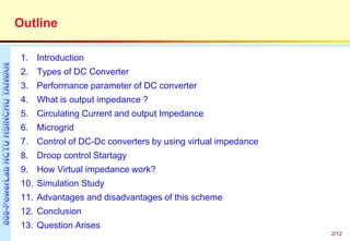 Control of parallel dc dc converters in a dc microgrid | PPTX